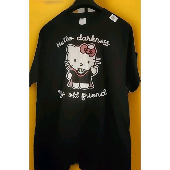 Port and Company Other - HELLO KITTY Horror Goth Vampire Goth XL NEW Excellent Cotton A98 Halloween